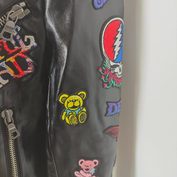 A+O X GRATEFUL DEAD CODY VEGAN MOTO JACKET - Picture 9 of 11